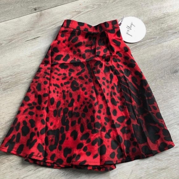 Princess Polly Mini Skirt-Red - Picture 1 of 3